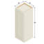 Armoire murale blanche prête à assembler avec portes en bois massif l 12 po x H 36 po