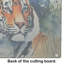Tiger Glass Cutting Board Large