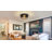 Matte Black 2-light Round Farmhouse Flush Mount Ceiling Light - 2pack