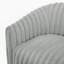 Fauteuil demi-tonneau pivotant ultra confortable avec un large tissu semblable à un cordon et des sièges de soutien, parfait pour se détendre et recevoir à la maison