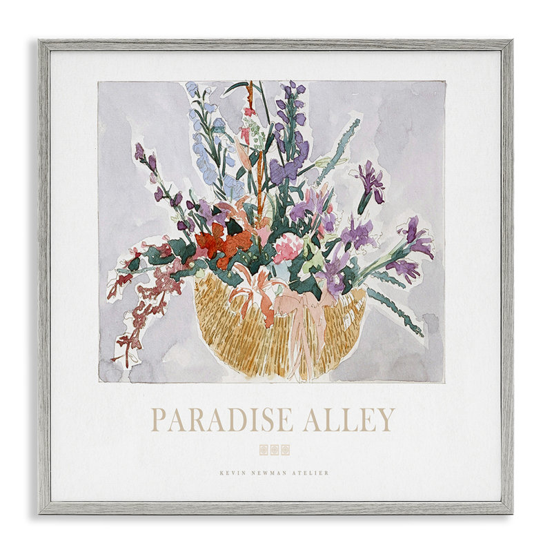 Giclée encadrée Paradise Alley, par Jadei, H 17 po x l 17 po, Giclée de ferme grise encadrée