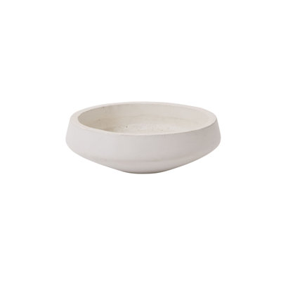 Everett White Low Bowl