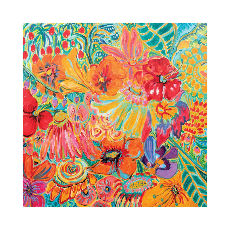 Fragrant Garden III by Misako Chida - Wrapped Canvas Painting 1 Piece Wrapped Canvas Painting