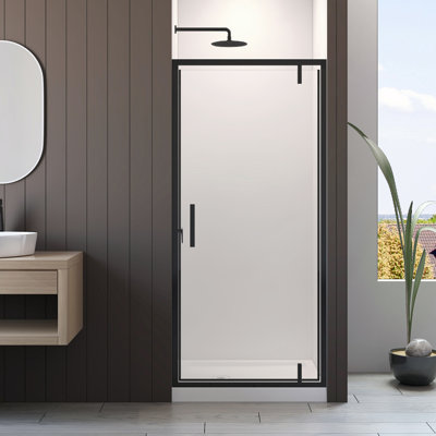 36'' W x 77'' H Framed Shower Door with Glass