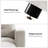 Esme 90" Modern Oversized Loveseat Sofa with Chenille Fabric and Memory Foam Cushions-931841906