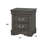 Louis Philippe Dark Gray Nightstand