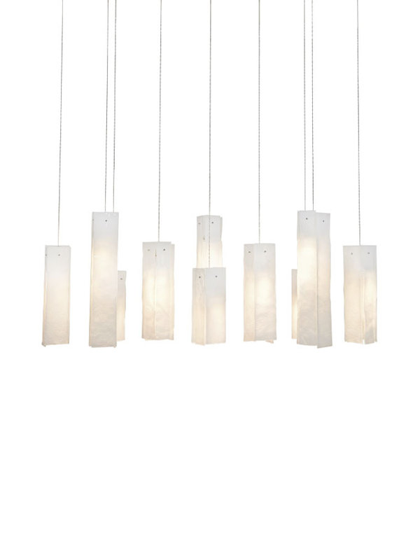 10 - Light LED Pendant, White , 10