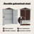 Vidaxl Garden Shed 45.7"X17.7"X68.9" Galvanized Steel-110584084