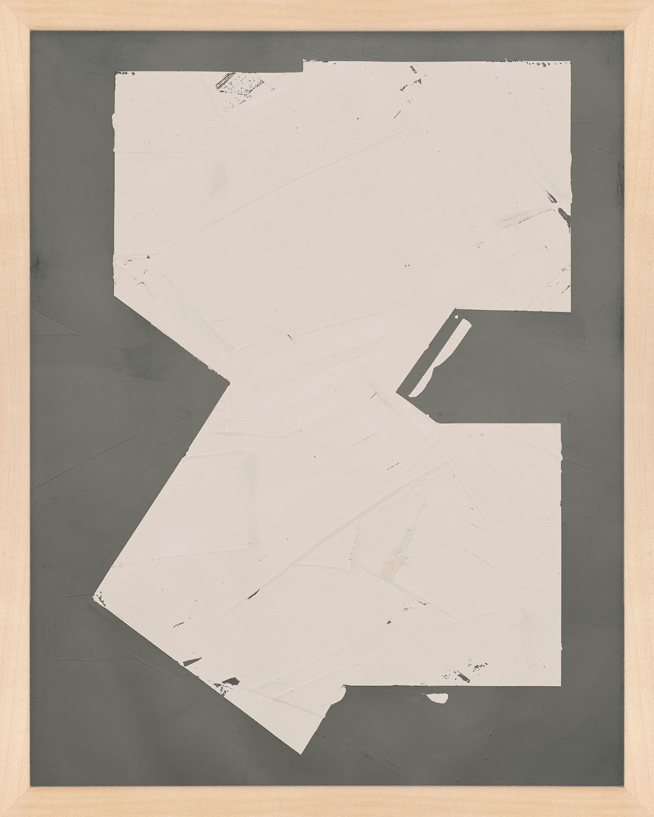 Equipoise In Greige III by Ivo Stoyanov, 24" W x 30" H, Cream