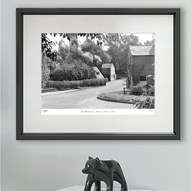 Mobberley, Mill Lane C1955 - Single Picture Frame Print, 45cm H x 60cm W x 2.3cm D