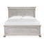 California King Panel Bed 2 Nightstands Drawer Dresser With Shaped Mirror And Armoire