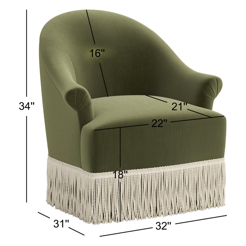 Marie 32 Wide, Moss Performance Velvet
