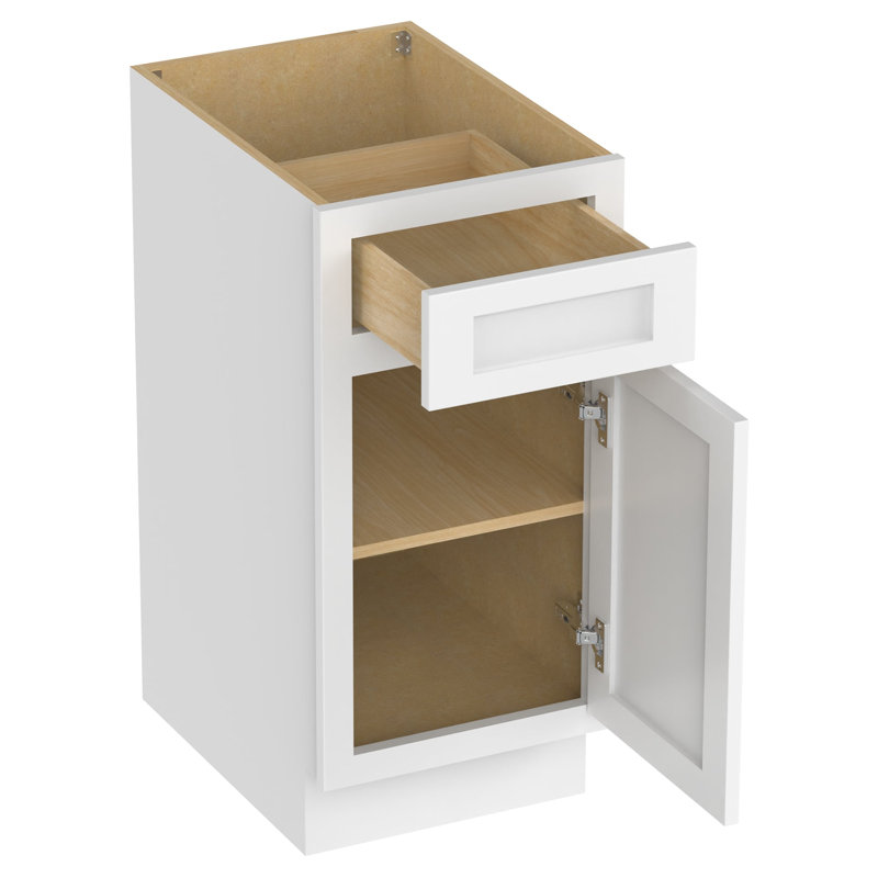 Base de meuble-lavabo simple Heyward, Blanc, H 32,5 po x l 15 po x P 21 po