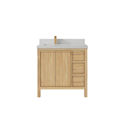 36'' Single Bathroom Vanity with Quartz Top