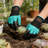 1 Pair Garden Gloves With Claw Tips