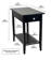 Aiydan Solid Wood End Table with Storage