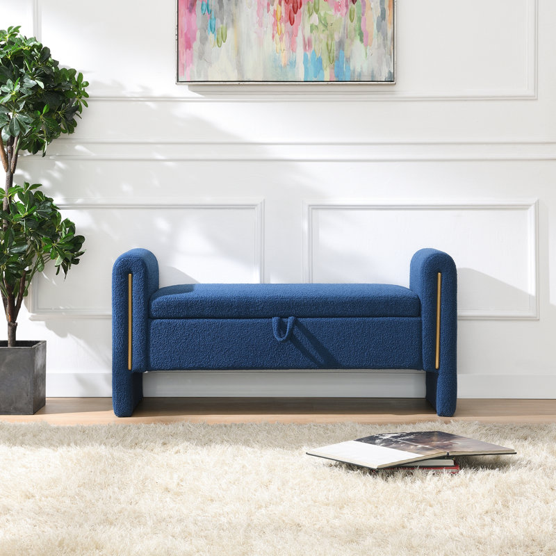 Banc de bout avec accoudoirs et rangement Modern Teddy