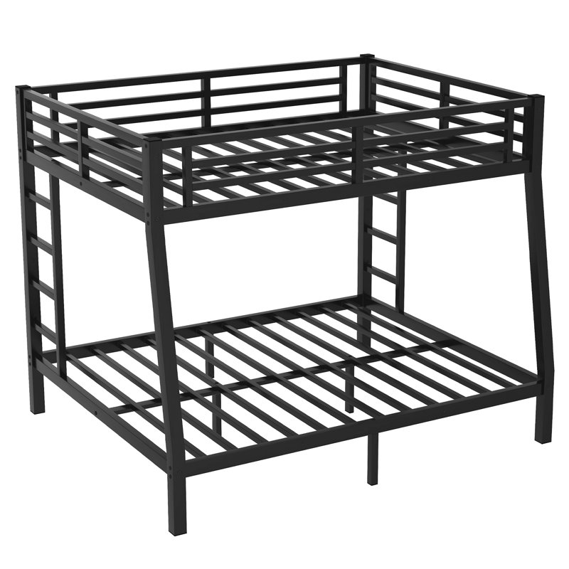 Metal Bunk Bed for Adults and Teens, Space-Saving Design with Noise-Reducing Frame, No Box Spring Required