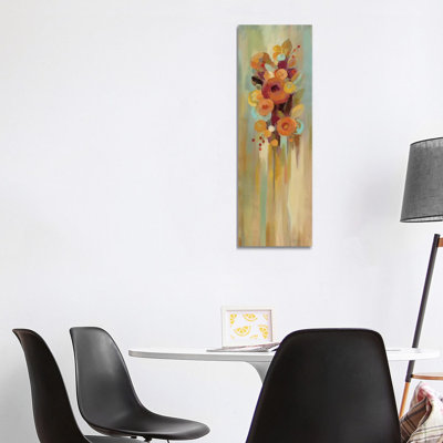 Tall Autumn Flowers I by Silvia Vassileva - Wrapped Canvas Panoramic Painting