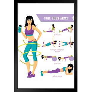 Workout Posters for Home Gym Yoga Poses Reference Chart Studio