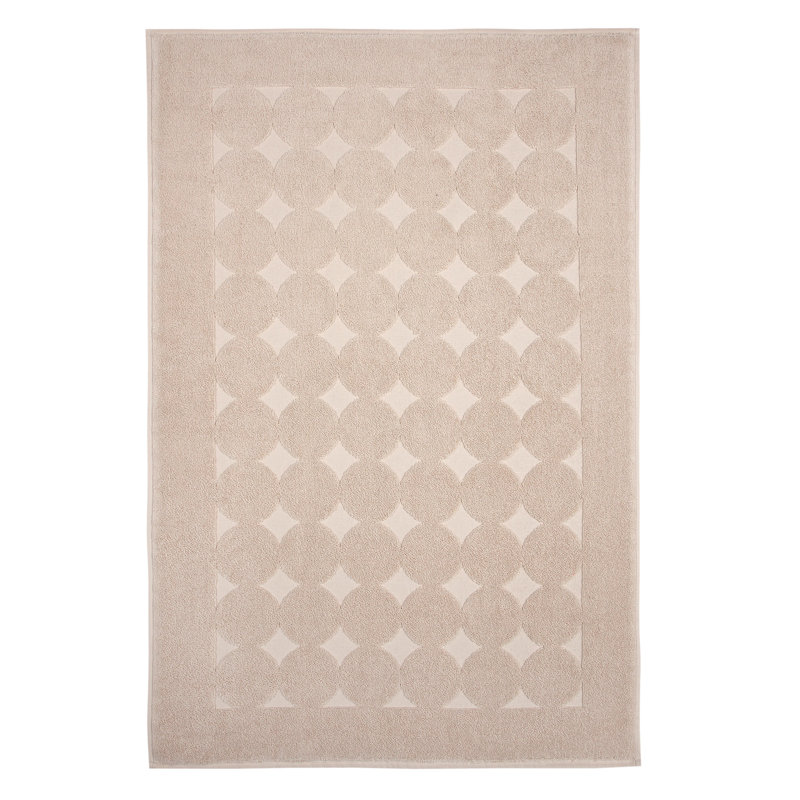 Karila Cotton Bath Rug, Beige
