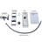Smart Bidet Toilet Seat with Side Knob Adjustable Heated Seat with Water Temperature and Pressure Adjustment Portable Bidet with Automatic Nozzle Cleaning,Night Light,Only Seat