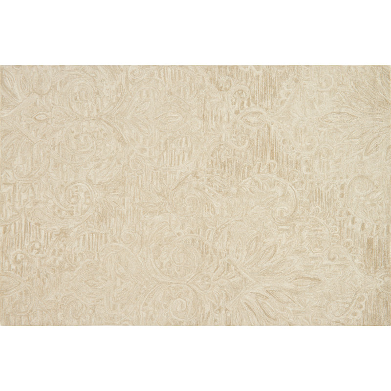 Darryl Wool Floral Indoor Rug, Rectangle 5' x 7'6"