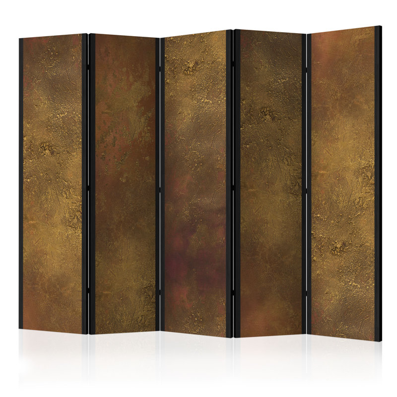 Channelle Solid Wood Folding Room Divider, 5