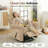 35.43' Wide Chenille Recliner,Manual Swivel Rocker Recliner For Adults,Small Recliners For Small Spaces-Brown