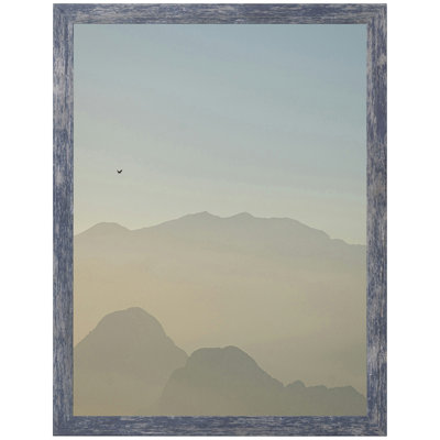 Cadre photo 20 x 24 bleu Perkins de style 26-1603, moulure en panneau de fibres à densité moyenne de 1,25 pouce, comprend acrylique et support, cadre de présentation murale pour art, affiches ou photos