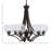 Zilo 6 Light Uplight Chandelier Shown With 5.75" Glass-86756378-90740334
