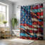 Flag Colours Glass - 1 Piece Standard Shower Curtain-622433569