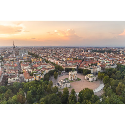 View From The Torre Branca, Branca Towe - Wrapped Canvas Print