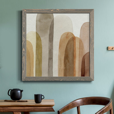 Desert Watercolor Arches II - Toile encadrée de qualité supérieure - prête à être accrochée