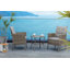 2-Sitzer Lounge-Set Buchan aus Polyrattan