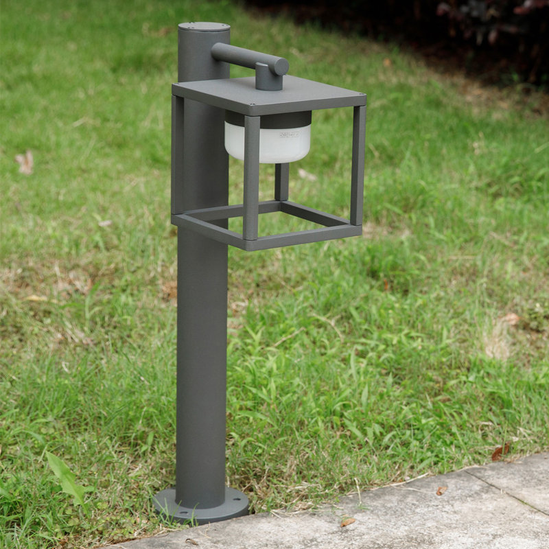 Grey Metal Pathway Light Pack, 31.5" H x 10.67" W x 6.3" D