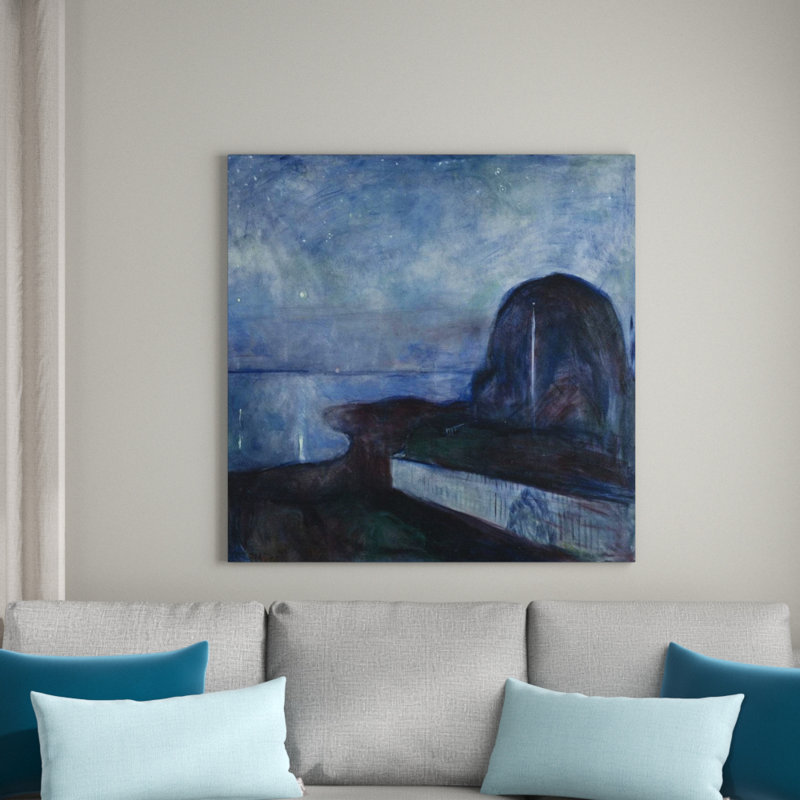 Edvard Munch - Wrapped Canvas Painting, 70cm H x 70cm W x 1.8cm D