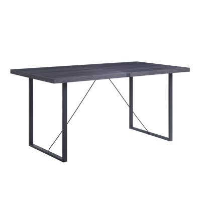 Rustic Industrial Rectangular Wood Dining Table For 4-6 Person, A Sturdy And Stylish Choice For Your Dining Area