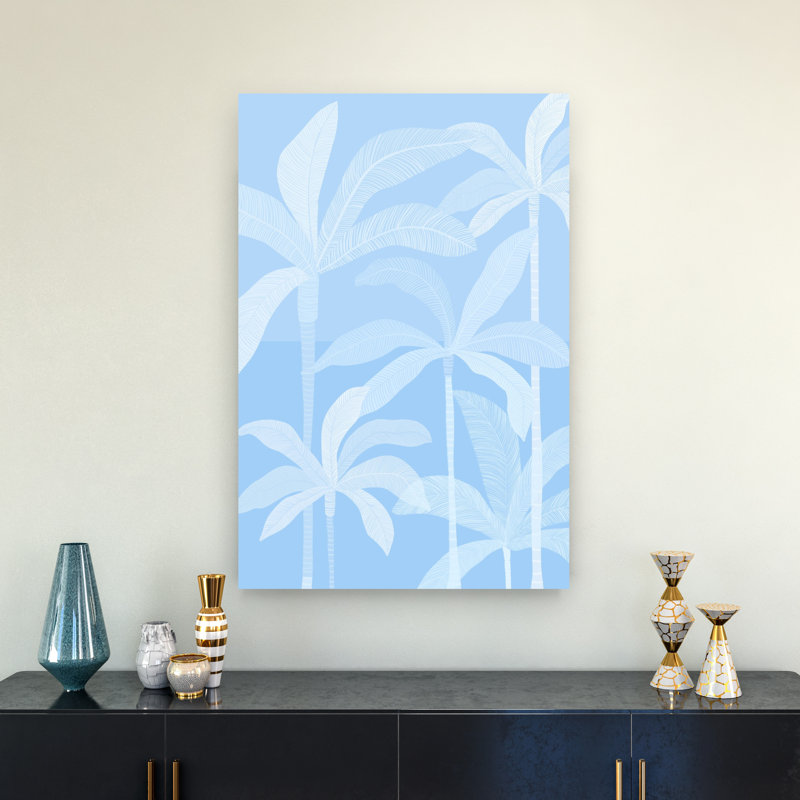Palmier serein, palmiers tropicaux minimalistes, H 36 po x l 24 po