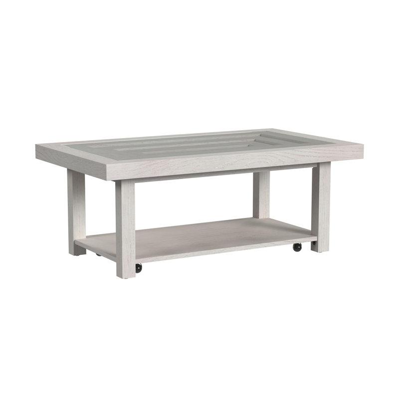 Table basse Jeanne en blanc antique