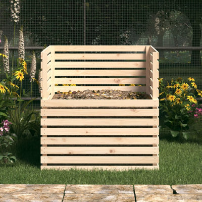 Ansar Solid Wood Outdoor Compost Bin