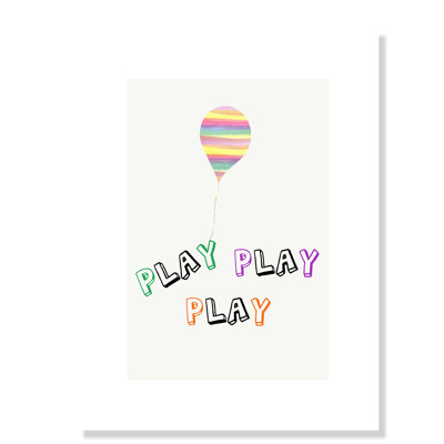 Play Play Play, impression sur papier
