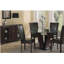 Ensemble de 2 chaises d'appoint de salle à manger rembourrées en similicuir brun foncé-333877465-333877467