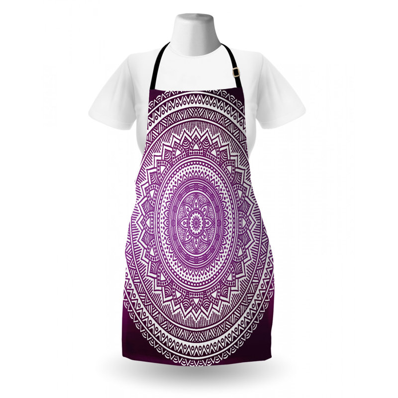 Tablier mandala, Mauve