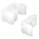 Sliding Shower Door Bumper and Jamb Guide, 1-1/2 In. Width, Plastic (2 Sets)