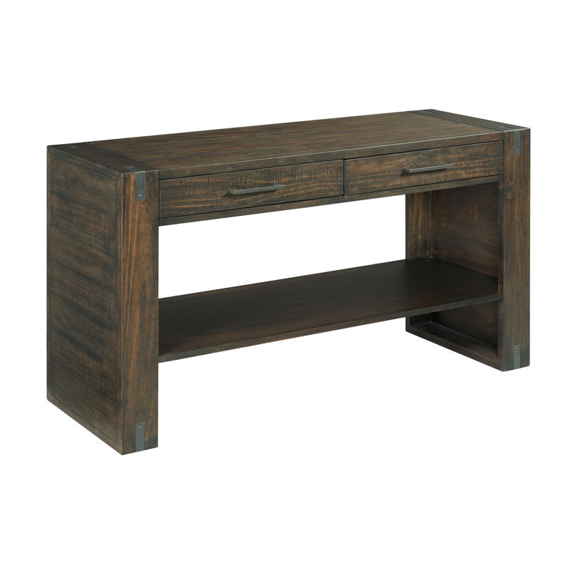 Console de 52 po en bois massif