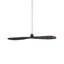 Ilse 40" Round Handwoven Pendant Light, Antique Black