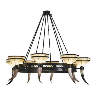 Lustre 8 lumières 72 "de large Topridge
