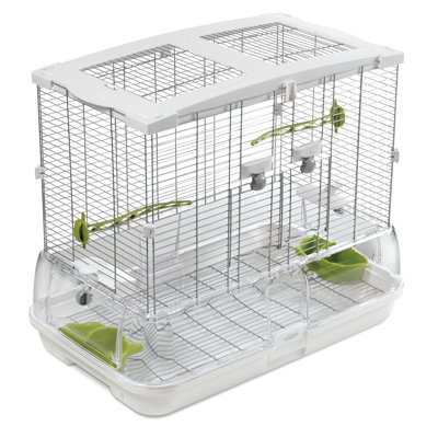 Vision Bird Cage For Medium Birds (M01), Small Wire, Single Height, 61 X 38 X 52 Cm (24 X 15 X 20.5 In)