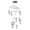 Exos 10-Light Mobile Pendant - Bronze - Opal Glass - Standard Overall Height